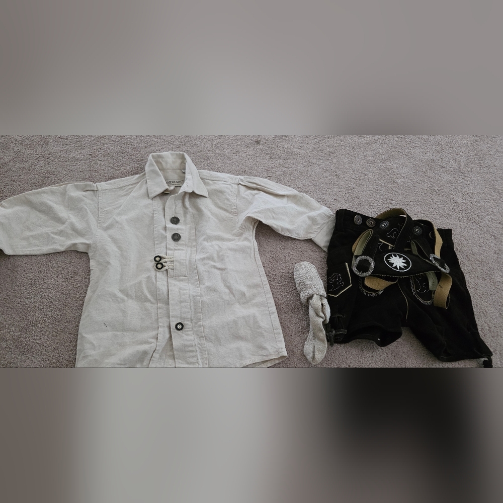 Little Boys Lederhosen Set